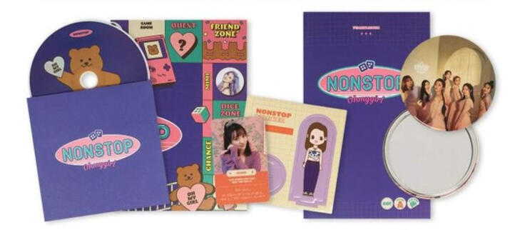 3. Oh My Girl - (Nonstop album ver). IDR price list : 300 Rp. Include : 1 Mirror, Postcard (1 of 7 mem), Photocard set (2 of 7 mem), 1 cd player, 1 poster album.