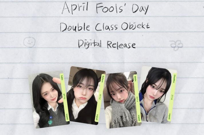 9.Triples - April fools day object photocard. IDR Price list : 80 - 100 (HD mem/limited) Rp. Included all mem Triples.